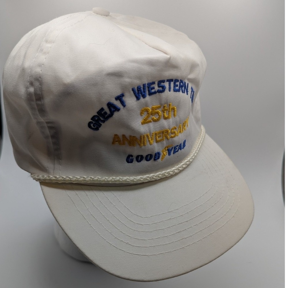 Vintage Otto Goodyear "Great Western Tire" Rope‎ Cap Hat Adjustable - RARE